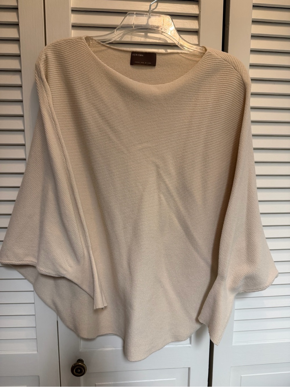 Kerisma RYU Ecru Ribbed Women's Sweater